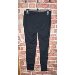 Michael Michael Kors Black Faux Leather Front Moto Leggings Pants Size 4